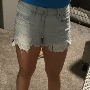 American eagle high rise shortie shorts